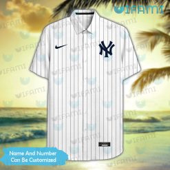 Yankees Hawaiian Shirt Nike Stripe Pattern Custom New York Yankees Gift