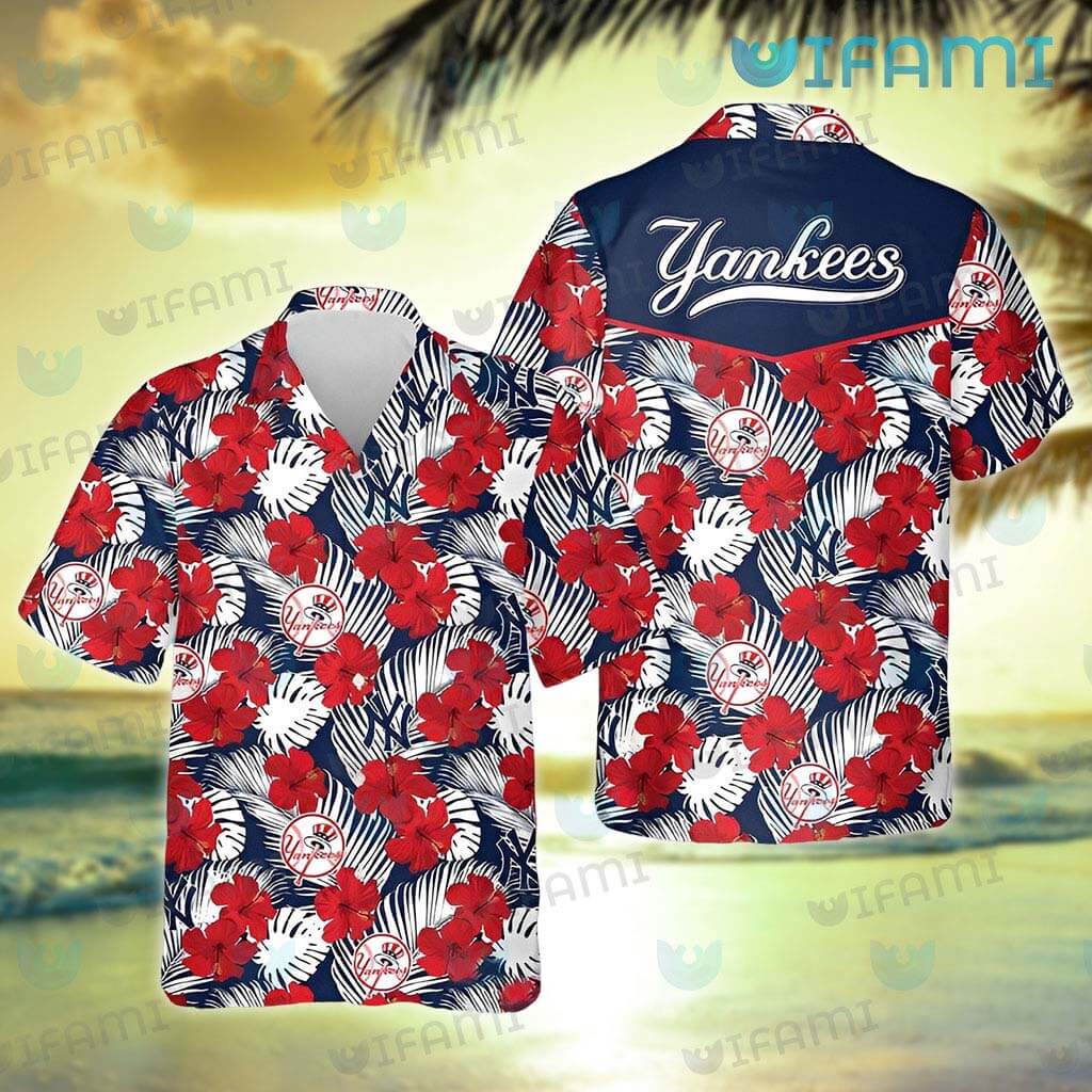 Yankees Hawaiian Shirt Flower Tropical Leaves New York Yankees Gift -  Personalized Gifts: Family, Sports, Occasions, Trending
