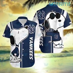 Yankees Hawaiian Shirt Snoopy Kiss Logo New York Yankees Gift