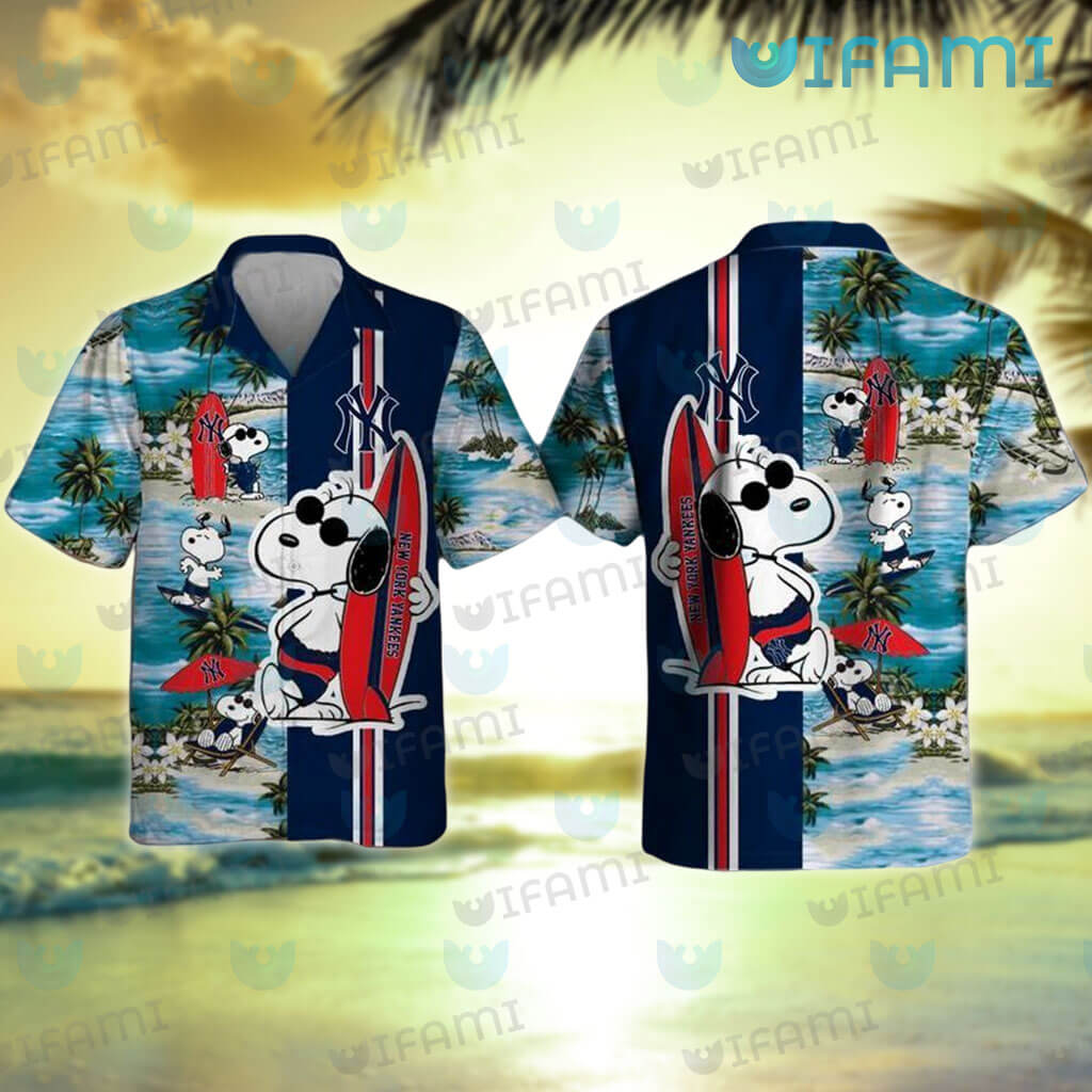 Yankees Hawaiian Shirt Snoopy Surfing New York Yankees Gift - Personalized  Gifts: Family, Sports, Occasions, Trending