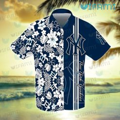 Yankees Hawaiian Shirt Turtle Tropical Flower New York Yankees Gift