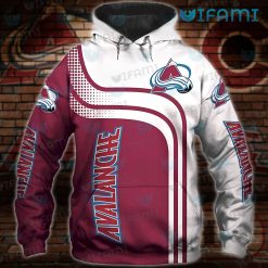 AVS Hoodie 3D Dot Pattern Colorado Avalanche Gift