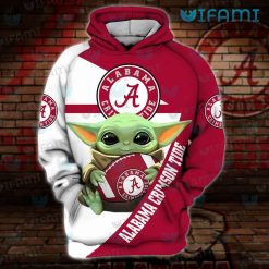 Alabama Crimson Tide Hoodie 3D Baby Yoda Alabama Football Gift