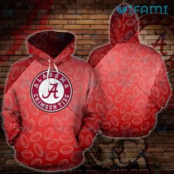Alabama Football Hoodie 3D Football Pattern Best Gifts For Alabama Fans