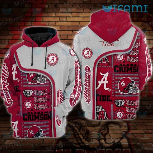 Alabama Football Hoodie 3D Logo History Alabama Crimson Tide Gift