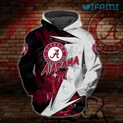 Alabama Hoodie 3D Grunge Pattern Alabama Football Gift