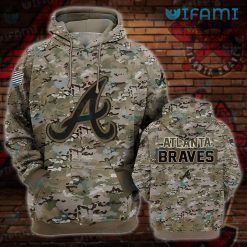 Atlanta Braves Youth Hoodie 3D Camouflage Braves Gift