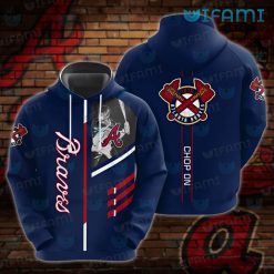 Atlanta Braves Youth Hoodie 3D Chop On Best Gifts For Braves Fans