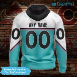 Avalanche Hoodie 3D All Star Western Conference Custom Colorado Avalanche Present Back