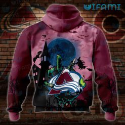 Avalanche Hoodie 3D Halloween Night Colorado Avalanche Present Back