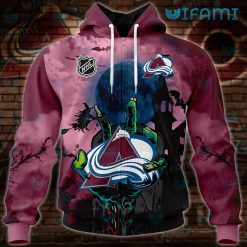 Avalanche Hoodie 3D Halloween Night Colorado Avalanche Zip Up