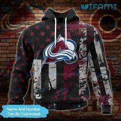 Avalanche Hoodie Mens 3D Grunge USA Flag Custom Colorado Avalanche Gift