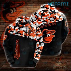Baltimore Orioles Hoodie 3D Camo Logo Orioles Gift