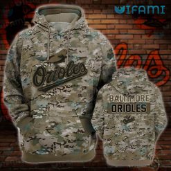 Baltimore Orioles Hoodie 3D Camouflage Orioles Gift