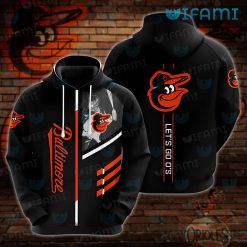 Baltimore Orioles Hoodie 3D Let’s Go O’s Orioles Gift