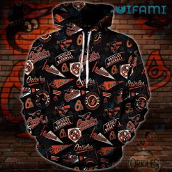 Baltimore Orioles Hoodie 3D Logo History Orioles Gift
