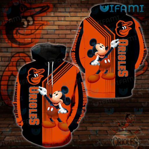 Baltimore Orioles Hoodie 3D Mickey Mouse Orioles Gift