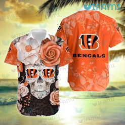 Bengals Hawaiian Shirt Sugar Skull Bengals Gift Ideas