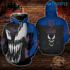Black Mets Hoodie 3D Venom NY Mets Gift