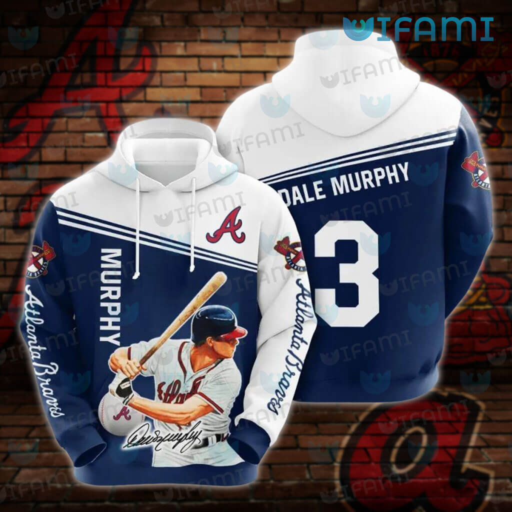 Braves Hoodie 3D Dale Murphy Signature Atlanta Braves Gift - Personalized  Gifts: Family, Sports, Occasions, Trending