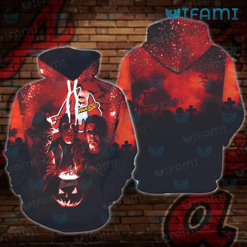 Braves Hoodie 3D Jason Freddy Michael Atlanta Braves Gift