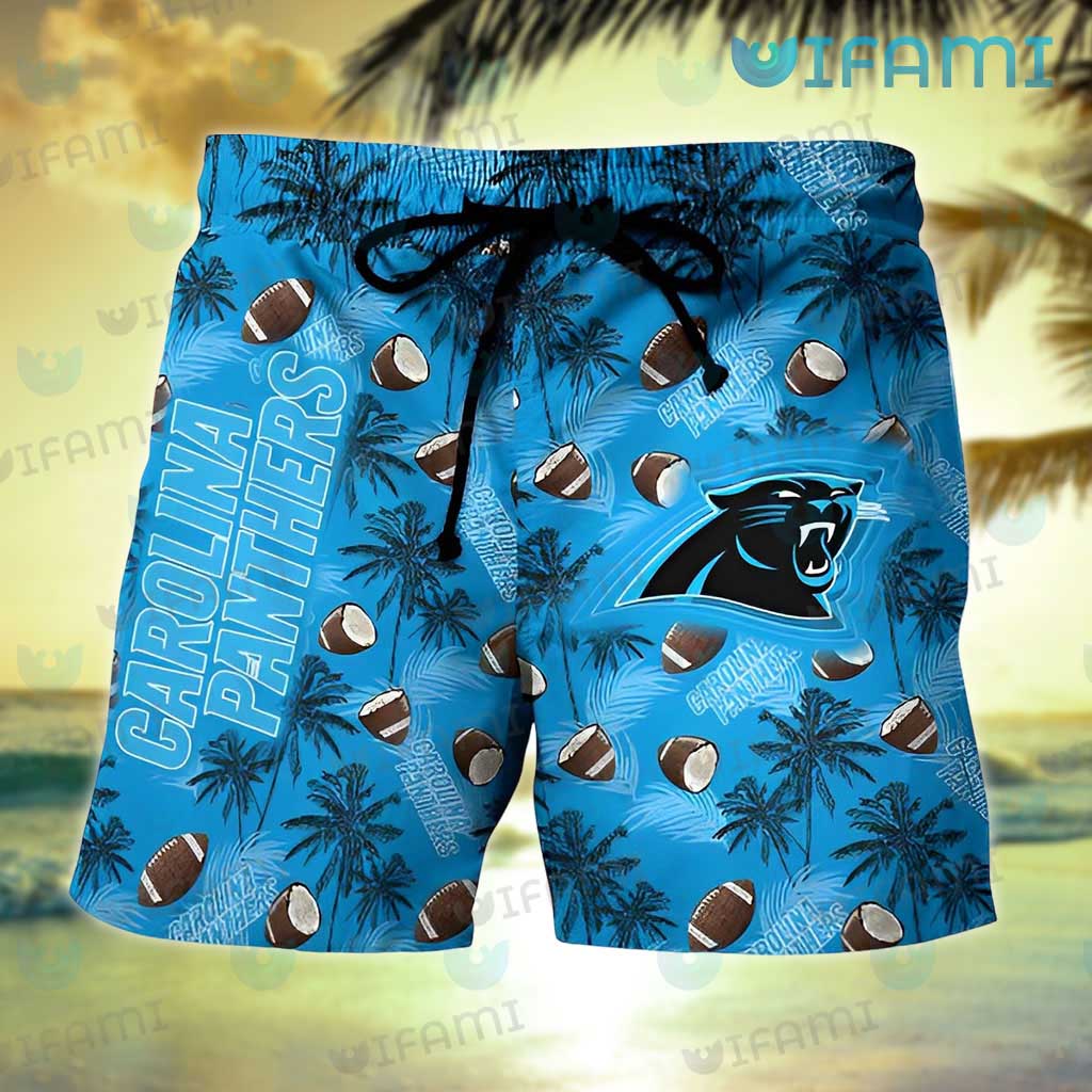 Carolina Panthers NFL Tropical Flower Hawaiian Shirt And Short