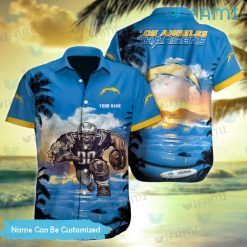 Chargers Hawaiian Shirt Personalized LA Chargers Gift