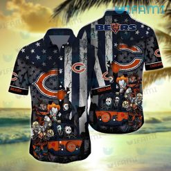 Vintage Chicago Bears Hoodie 3D Swoon-worthy USA Flag Cool Chicago Bears Gifts