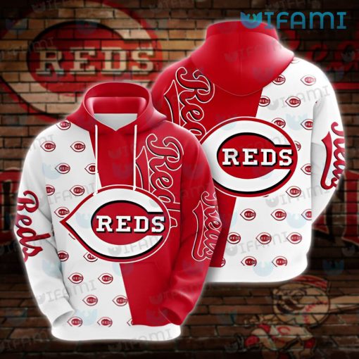 Cincinnati Reds Hoodie 3D Logo Pattern Cincinnati Reds Gift