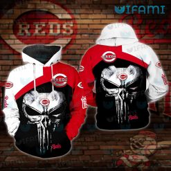 Cincinnati Reds Hoodie 3D Punisher Skull Logo Cincinnati Reds Gift