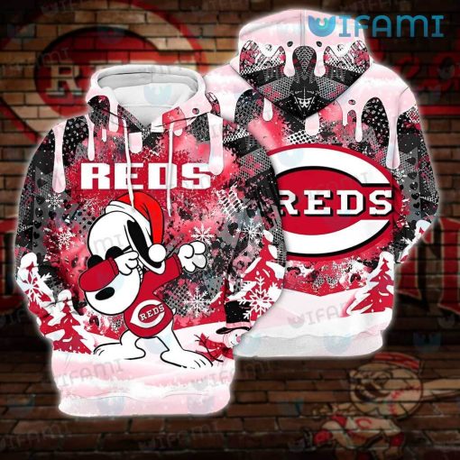 Cincinnati Reds Hoodie 3D Snoopy Dabbing Cincinnati Reds Gift