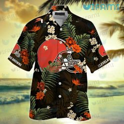 Cleveland Browns Hawaiian Shirt Vibrant Browns Present Front 1