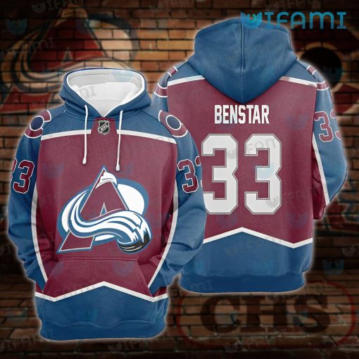 Colorado Avalanche Hoodie 3D Benstar 33 Avalanche Gift