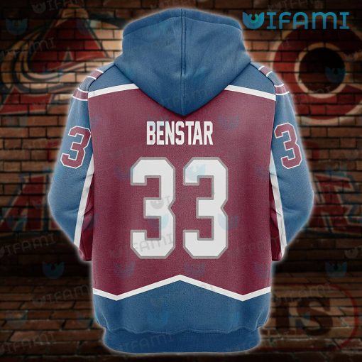 Colorado Avalanche Hoodie 3D Benstar 33 Avalanche Gift