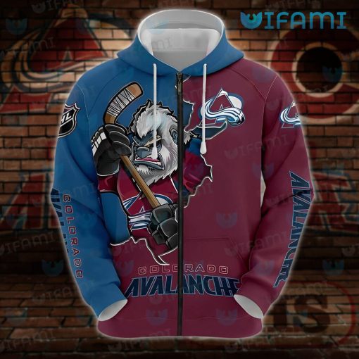 Colorado Avalanche Hoodie 3D Broken Mascot Avalanche Gift