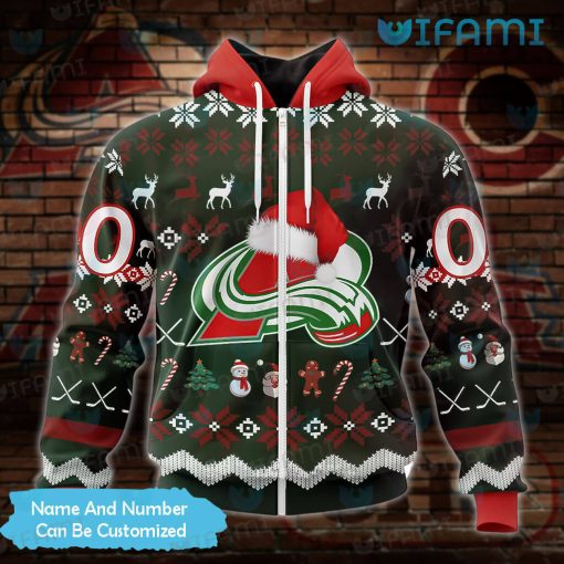 Colorado Avalanche Hoodie 3D Christmas Pattern Custom Avalanche Gift