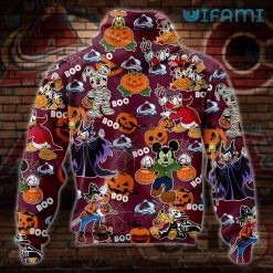 Colorado Avalanche Hoodie 3D Mummy Mickey Halloween Avalanche Present Back