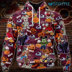 Colorado Avalanche Hoodie 3D Mummy Mickey Halloween Avalanche Zip Up