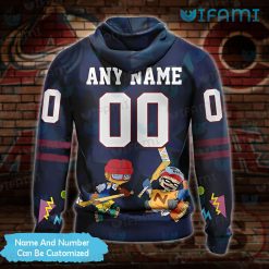 Colorado Avalanche Hoodie 3D Otto Reggie Rocket Power Custom Avalanche Present Back