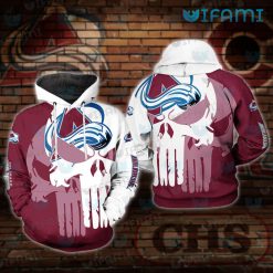 Colorado Avalanche Hoodie 3D Punisher Skull Avalanche Gift