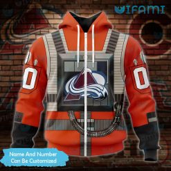 Colorado Avalanche Hoodie 3D Rebel Pilot Custom Avalanche Zip Up