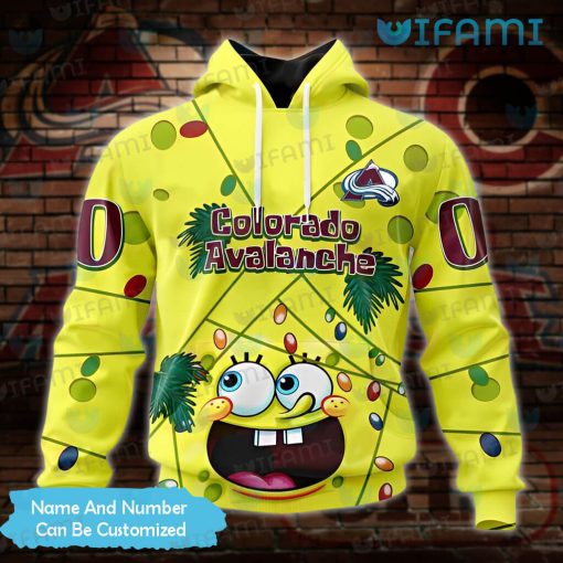 Colorado Avalanche Hoodie 3D SpongeBob Custom Avalanche Gift