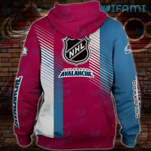 Colorado Avalanche Hoodie 3D Stripe Pattern Avalanche Gift