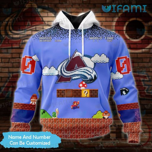 Colorado Avalanche Hoodie 3D Super Mario Game Custom Avalanche Gift