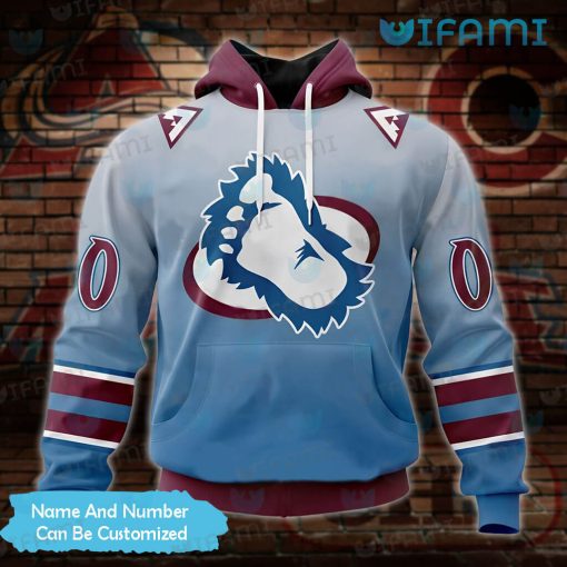 Colorado Avalanche Reverse Retro Hoodie 3D Logo Custom Avalanche Gift