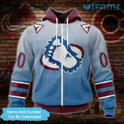 Colorado Avalanche Reverse Retro Hoodie 3D Logo Custom Avalanche Gift