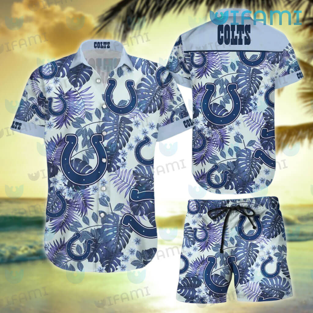 Indianapolis Colts Custom Name NFL Hawaiian Shirt And Shorts Gift