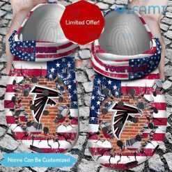 Custom Atlanta Falcons Crocs USA Flag Falcons Gift