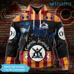 Custom Avalanche Hoodie 3D Hogwarts Harry Potter Colorado Avalanche Gift