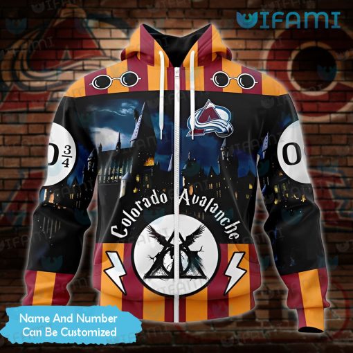 Custom Avalanche Hoodie 3D Hogwarts Harry Potter Colorado Avalanche Gift